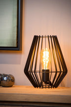 REDA - Lampe de table - 1xE27 - Noir