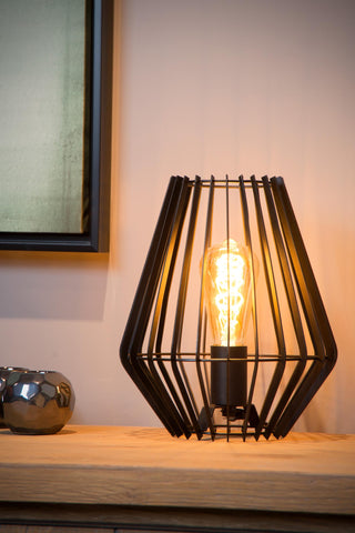 REDA - Lampe de table - 1xE27 - Noir