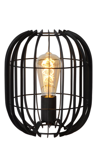 REDA - Lampe de table - Ø 22 cm - 1xE27 - Noir