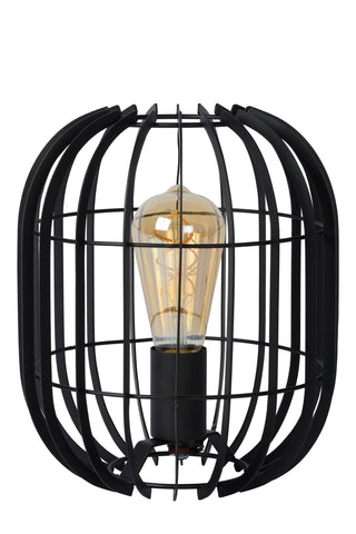 REDA - Lampe de table - Ø 22 cm - 1xE27 - Noir