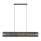 Suspension Tubon Mesh noir artic - 7 lumières, largeur 145 cm