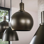 Hanglamp Metallo sienna bruin - 5-lichts, 118 cm breed