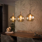 Suspension Sfera Tricolore beige - 3 lumières, largeur 115 cm