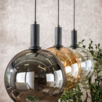 Suspension Sfera Tricolore noir artic - 3 lumières, largeur 115 cm