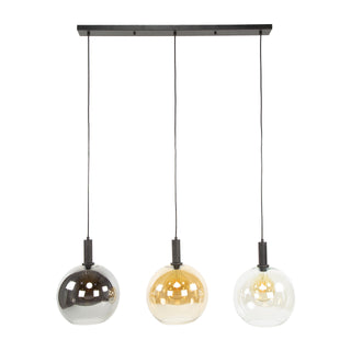 Suspension Sfera Tricolore noir artic - 3 lumières, largeur 115 cm