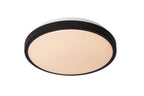DASHER - Plafonnière Badkamer - Ø 29,3 cm - LED - 1x12W 2700K - IP44 - Bewegingssensor - Zwart