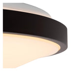 DASHER - Plafonnière Badkamer - Ø 29,3 cm - LED - 1x12W 2700K - IP44 - Bewegingssensor - Zwart