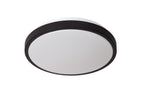 DASHER - Plafonnière Badkamer - Ø 29,3 cm - LED - 1x12W 2700K - IP44 - Bewegingssensor - Zwart