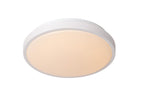 DASHER - Plafonnier Salle de bain - Ø 29,3 cm - LED - 1x12W 2700K - IP44 - Détecteur de mouvement et jour/nuit - Blanc