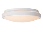 DASHER - Plafonnier Salle de bain - Ø 29,3 cm - LED - 1x12W 2700K - IP44 - Détecteur de mouvement et jour/nuit - Blanc