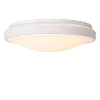 DASHER - Plafonnier Salle de bain - Ø 34,8 cm - LED - 1x18W 2700K - IP44 - Détecteur de mouvement et jour/nuit - Blanc