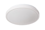 DASHER - Plafonnier Salle de bain - Ø 34,8 cm - LED - 1x18W 2700K - IP44 - Détecteur de mouvement et jour/nuit - Blanc