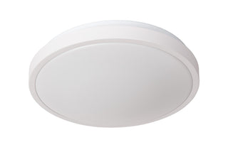 DASHER - Plafonnier Salle de bain - Ø 34,8 cm - LED - 1x18W 2700K - IP44 - Détecteur de mouvement et jour/nuit - Blanc