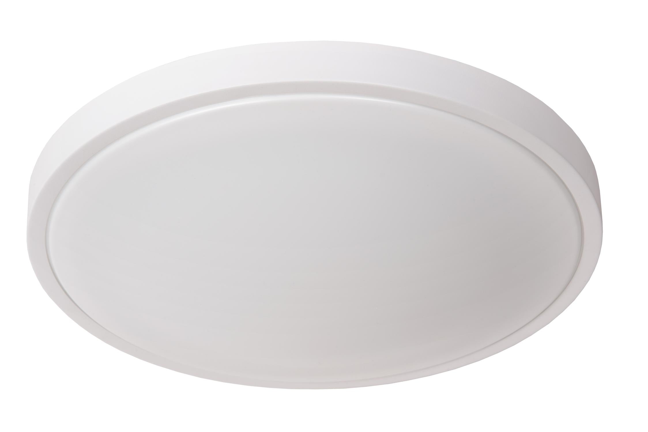 DASHER - Plafonnier Salle de bain - Ø 41 cm - LED - 1x24W 2700K - IP44 - Détecteur de mouvement - Blanc