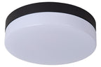 BISKIT - Plafonnier Salle de bain - Ø 23 cm - LED - 1x12W 2700K - IP44 - Détecteur de mouvement - Noir