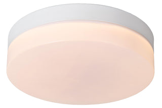 BISKIT - Plafonnier Salle de bain - Ø 23 cm - LED - 1x12W 2700K - IP44 - Détecteur de mouvement - Blanc