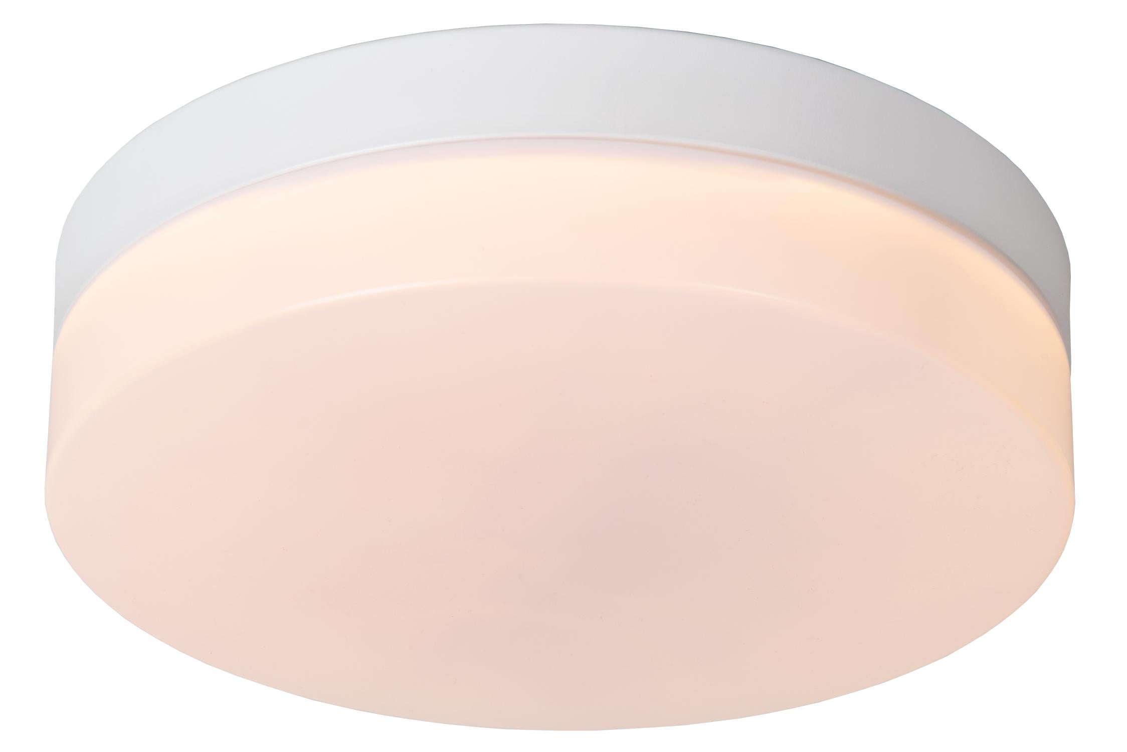 BISKIT - Plafonnière Badkamer - Ø 23 cm - LED - 1x12W 2700K - IP44 - Bewegingssensor - Wit