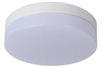 BISKIT - Plafonnier Salle de bain - Ø 23 cm - LED - 1x12W 2700K - IP44 - Détecteur de mouvement - Blanc