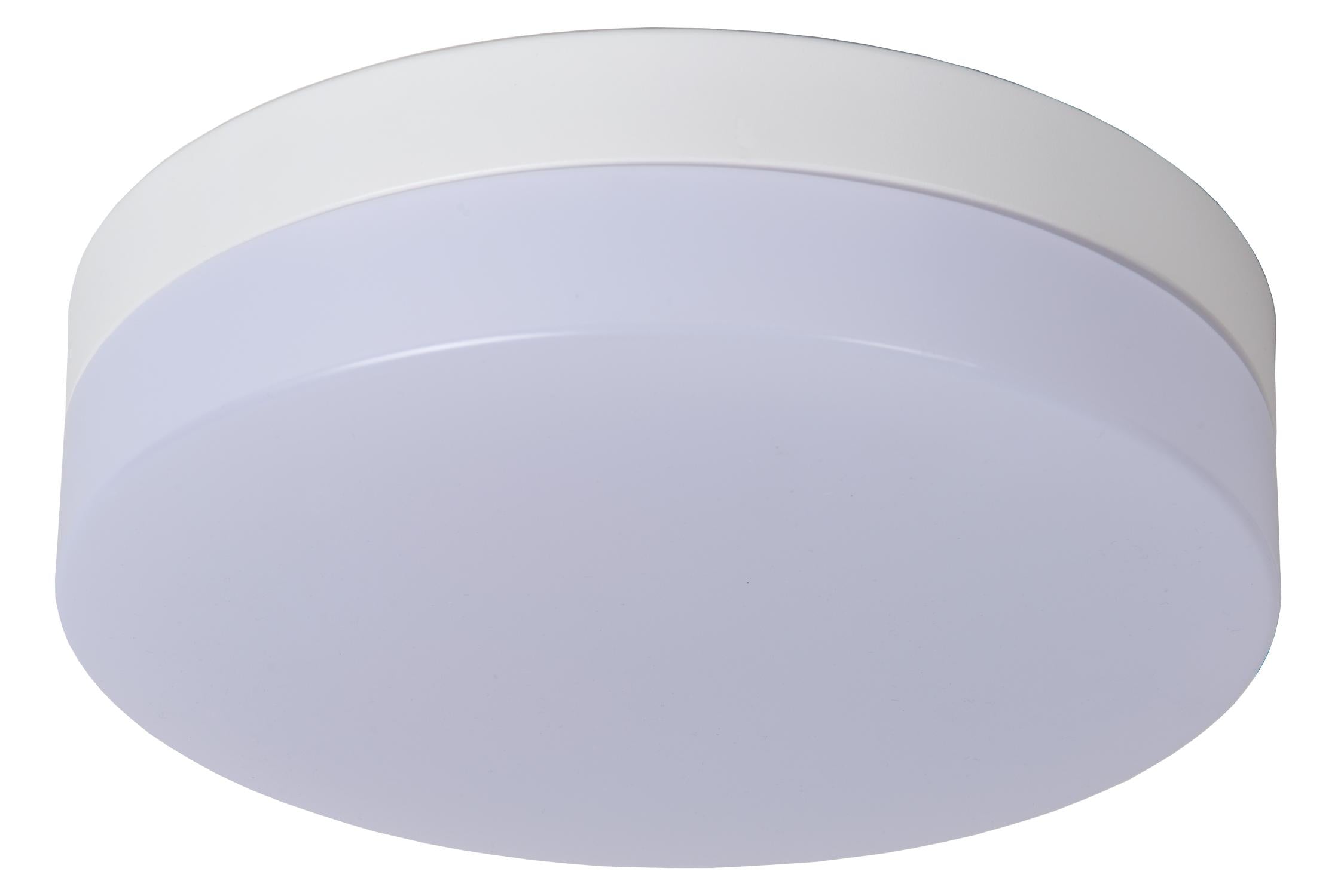 BISKIT - Plafonnière Badkamer - Ø 23 cm - LED - 1x12W 2700K - IP44 - Bewegingssensor - Wit