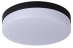 BISKIT - Plafonnière Badkamer - Ø 28 cm - LED - 1x18W 2700K - IP44 - Bewegingssensor - Zwart