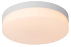 BISKIT - Plafonnier Salle de bain - Ø 28 cm - LED - 1x18W 2700K - IP44 - Détecteur de mouvement - Blanc