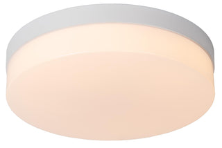BISKIT - Plafonnier Salle de bain - Ø 28 cm - LED - 1x18W 2700K - IP44 - Détecteur de mouvement - Blanc
