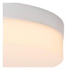 BISKIT - Plafonnier Salle de bain - Ø 28 cm - LED - 1x18W 2700K - IP44 - Détecteur de mouvement - Blanc