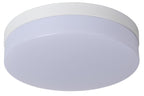 BISKIT - Plafonnier Salle de bain - Ø 28 cm - LED - 1x18W 2700K - IP44 - Détecteur de mouvement - Blanc