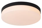 BISKIT - Plafonnière Badkamer - Ø 34,5 cm - LED - 1x24W 2700K - IP44 - Bewegingssensor - Zwart