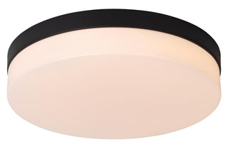 BISKIT - Plafonnière Badkamer - Ø 34,5 cm - LED - 1x24W 2700K - IP44 - Bewegingssensor - Zwart