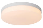 BISKIT - Plafonnière Badkamer - Ø 34,5 cm - LED - 1x24W 2700K - IP44 - Bewegingssensor - Wit