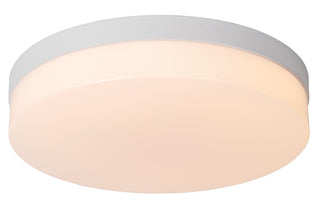 BISKIT - Plafonnière Badkamer - Ø 34,5 cm - LED - 1x24W 2700K - IP44 - Bewegingssensor - Wit