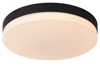 BISKIT - Plafonnière Badkamer - Ø 40 cm - LED - 1x36W 2700K - IP44 - Bewegingssensor - Zwart