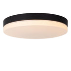 BISKIT - Plafonnière Badkamer - Ø 40 cm - LED - 1x36W 2700K - IP44 - Bewegingssensor - Zwart