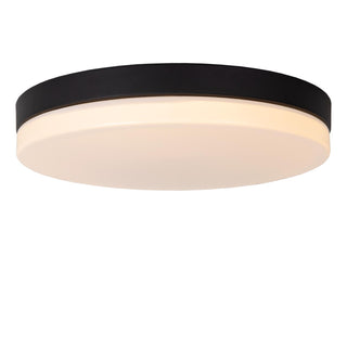 BISKIT - Plafonnière Badkamer - Ø 40 cm - LED - 1x36W 2700K - IP44 - Bewegingssensor - Zwart