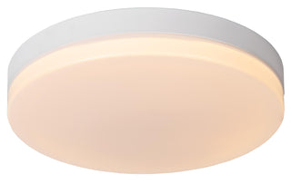 BISKIT - Plafonnière Badkamer - Ø 40 cm - LED - 1x36W 2700K - IP44 - Bewegingssensor - Wit