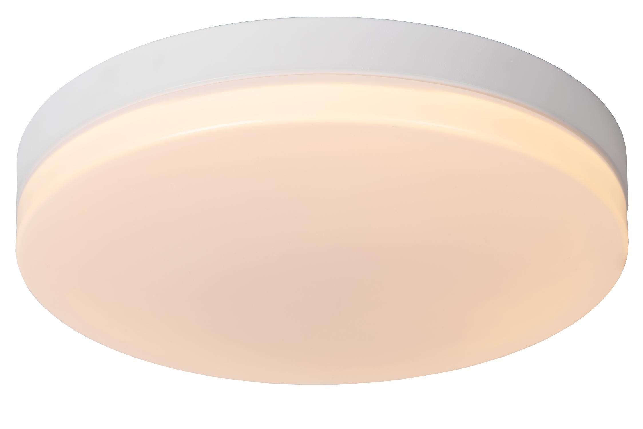 BISKIT - Plafonnière Badkamer - Ø 40 cm - LED - 1x36W 2700K - IP44 - Bewegingssensor - Wit