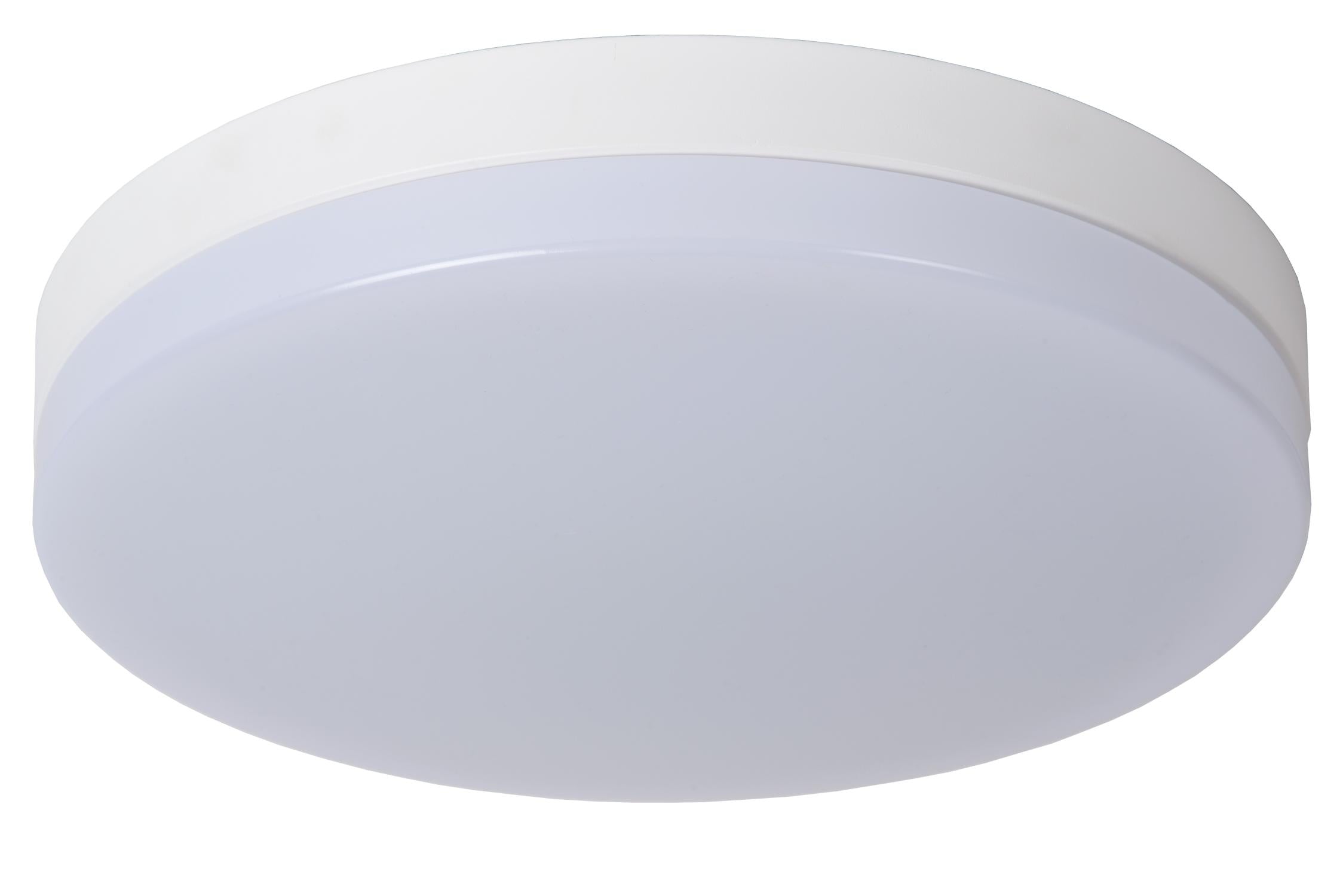 BISKIT - Plafonnière Badkamer - Ø 40 cm - LED - 1x36W 2700K - IP44 - Bewegingssensor - Wit