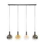 Suspension Sfera Tricolore noir artic - 4 lumières, largeur 130 cm
