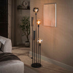 Lampadaire Sfera Tricolore noir artic - 5 lumières, hauteur 175 cm