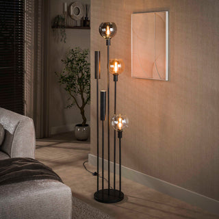 Lampadaire Sfera Tricolore noir artic - 5 lumières, hauteur 175 cm