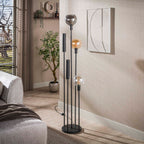 Lampadaire Sfera Tricolore noir artic - 5 lumières, hauteur 175 cm