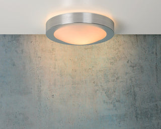 FRESH - Plafonnier Salle de bain - Ø 27 cm - 1xE27 - IP44 - Chrome mat