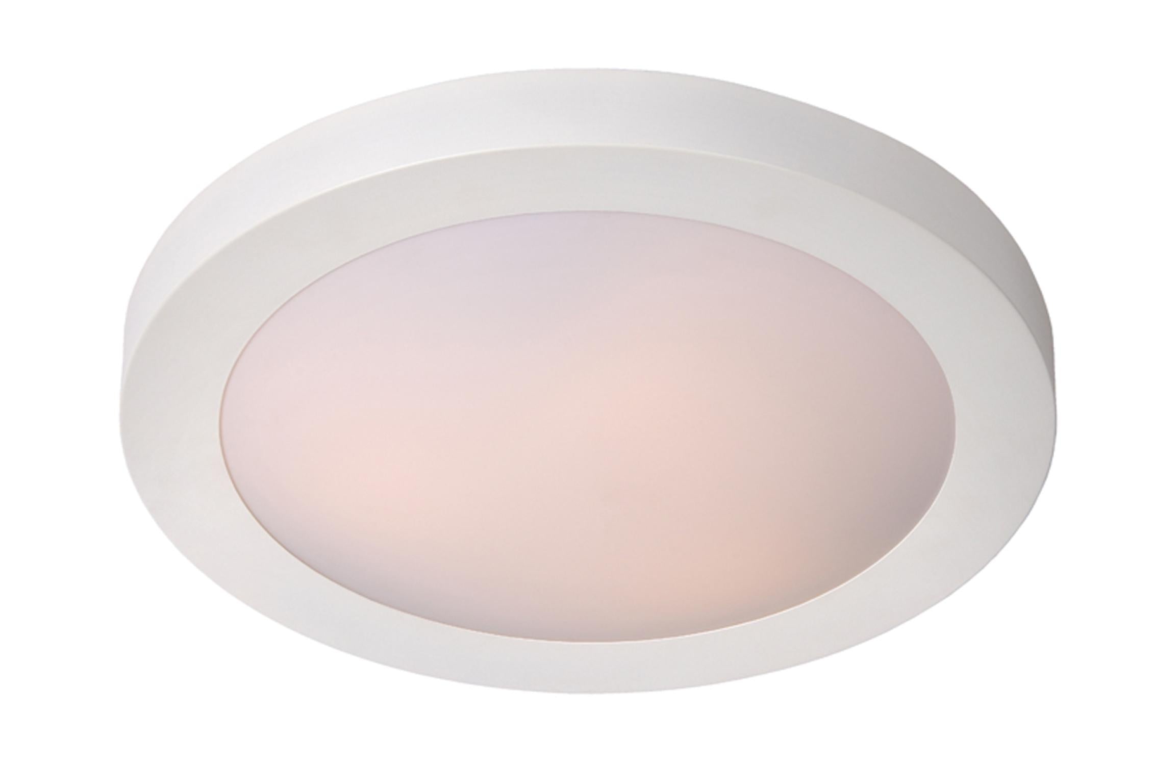 FRESH - Plafonnière Badkamer - Ø 27 cm - 1xE27 - IP44 - Wit