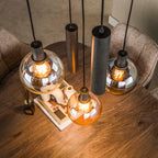 Hanglamp Sfera Tricolore getrapt artic zwart - 5-lichts, diameter 50 cm