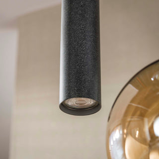 Hanglamp Sfera Tricolore getrapt artic zwart - 5-lichts, diameter 50 cm