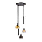 Hanglamp Sfera Tricolore getrapt artic zwart - 5-lichts, diameter 50 cm