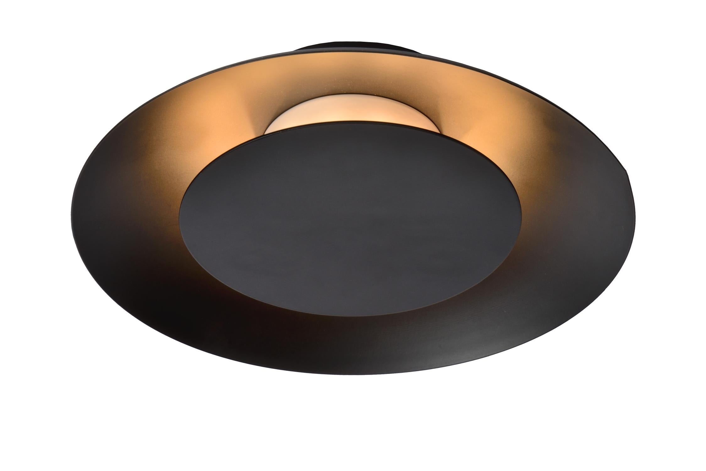FOSKAL - Plafonnier - Ø 21,5 cm - LED - 1x6W 2700K - Noir