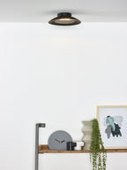 FOSKAL - Plafonnier - Ø 21,5 cm - LED - 1x6W 2700K - Noir