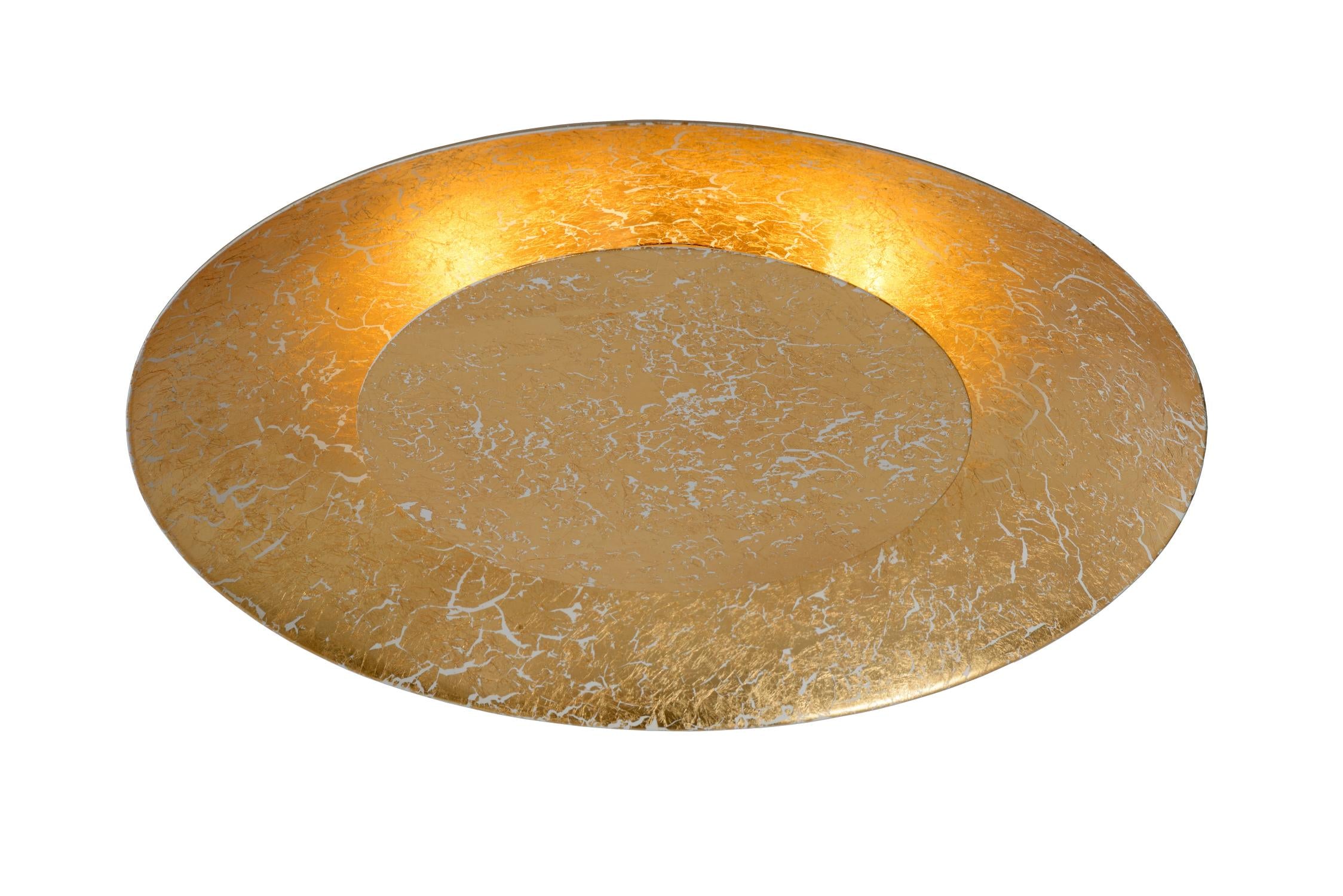 FOSKAL - Plafonnier - Ø 34,5 cm - LED - 1x12W 2700K - Laiton